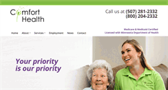 Desktop Screenshot of comforthealth.org